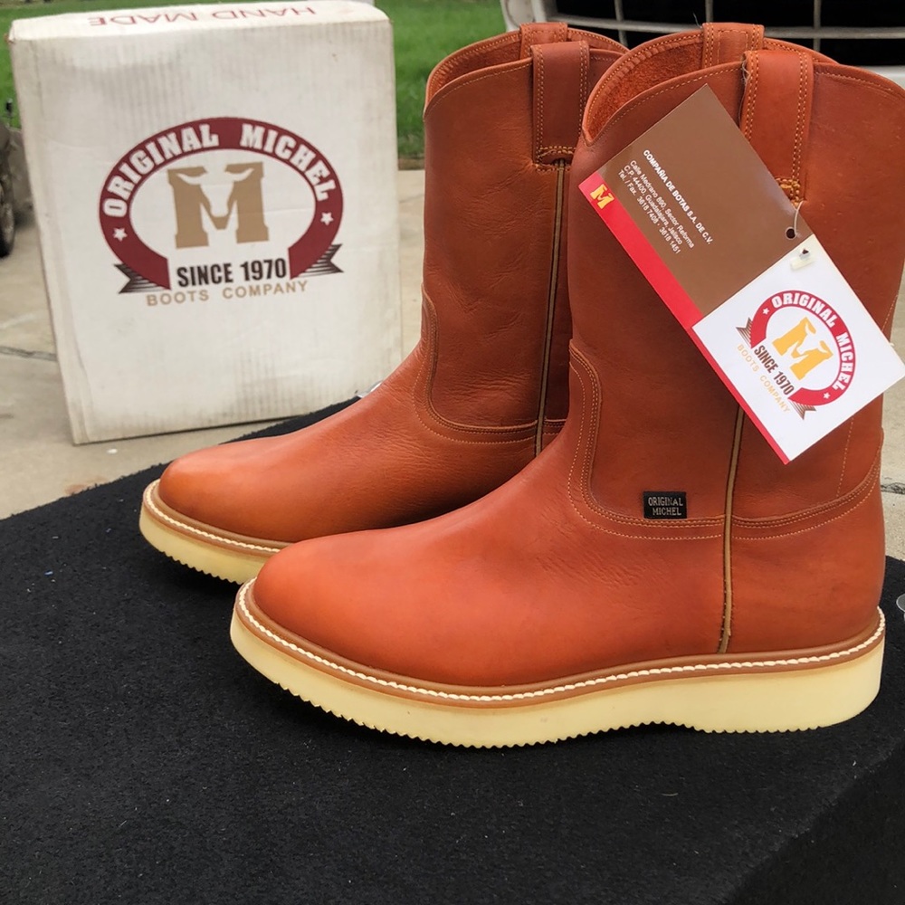 Original Michel Leather Cowboy Boots